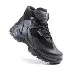 Bota Coturno Em Couro Militar Armata V-Max - Preto Liso + Meia Preta