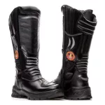 Bota Coturno Em Couro Militar Armata Kimura Bombeiro Civil - Preto Com C.A