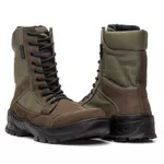 Bota Coturno Em Couro Militar Armata Leopard- Verde Musgo