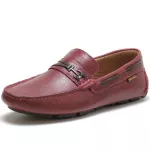 Sapato Mocassim Drive Masculino Bordô 100% Couro - Ref. 3460