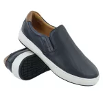 Sapatênis Masculino Iate 100% Couro Marinho - Ref. 3102