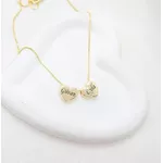 Colar Com Até 4 Corações Personalizados Banhado a Ouro