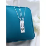 Conjunto De Correntes Personalizada Para Casal Em Prata 925
