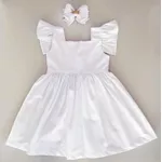 Vestido Gola Quadrada - Branco