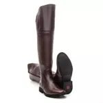 BOTA OVER FEMININA COURO CAFÉ