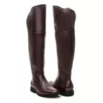 BOTA OVER FEMININA COURO CAFÉ