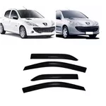 Calha de Chuva Defletor 206SW 207SW e Escapade 2000 a 2013 4 Portas TG Poli