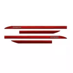 Kit Friso Lateral Creta Vermelho Chilli