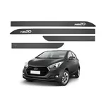 Kit Friso Lateral HB20 Cinza Titanium Sean Car