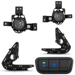 Kit Farol de Milha HB20 2020/ Moldura Preta e Botão Modelo Original Suits