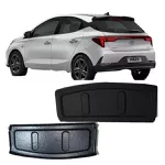 Bagagito Tampão de Porta Malas HB20/ HB20X Hatch 2018 a 2023 Carpete Preto