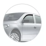 Calha de Chuva Saveiro G5/G6/G7/G8 CS/CE/CD 09/25 e Gol G5/G6/G7 12/16 2 Portas