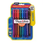 Kit Canetas Esferográficas InkJoy 0,7mm - Paper Mate 8 Cores