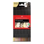  Lápis de Cor 12 Cores Soft Tons Pele Faber Castell 
