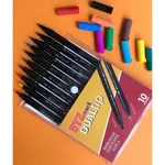 Kit Caneta Dual Brush Dualtip C/ 10 Cores Bismark 