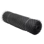 TELA PLASTICA GALINHEIRO 1,50X50MT LEVE PRETA