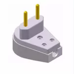 PINO MACHO PRENSA CABO GIG.10A 250V CINZA 1412 ILUMI 