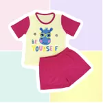 PIJAMA INFANTIL FEMININO - HIPOPÓTAMO AMARELO BEBÊ