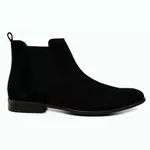 Bota Masculina de Camurça Chelsea Preto 