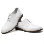 SAPATO MASCULINO DERBY ALEMANHA BRANCO