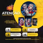 Capa Painel Redondo Glitter Preto Dourado 02