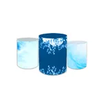 Trio Capas de Cilindros Sublimados Decorativo Tema Infantil Borboletas Decoração Menina
