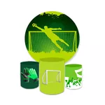 Kit Capa Painel + Trio Cilindros Futebol Goleiro