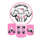 Kit Capa Painel + Trio Cilindros Treino Hello Fofo