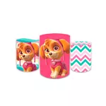 Kit Capadinho + Painel Romano Tema Sky Patrulha Canina