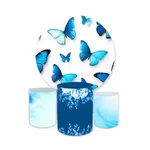 Kit Capa Painel + Trio Cilindros Borboleta Azul 06