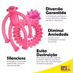 Kit Brinquedos Porte Pequeno Macaco Anel Bola Cravo - Big Bull Pet