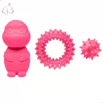 Kit Brinquedos Porte Pequeno Tartaruga Anel Bola Cravo - Big Bull Pet