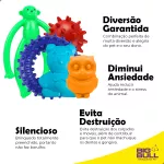 Kit Brinquedos Porte Pequeno Bichinhos Anel Bola - Big Bull Pet