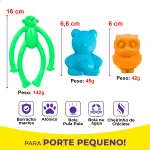 Kit Brinquedos Porte Pequeno Bichinhos Anel Bola - Big Bull Pet