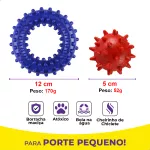 Kit Brinquedos Porte Pequeno Bichinhos Anel Bola - Big Bull Pet