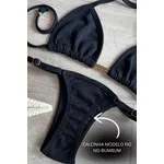 Biquíni Marquinha de Fita Preto Textura