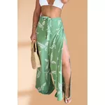 Calça Pantalona Envelope Folhagens