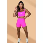 Conjunto Fitness Pink Jacquard Evolution