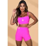 Conjunto Fitness Pink Jacquard Evolution