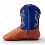  Bota Country Baby Em Couro Cor Azul Bota Country 