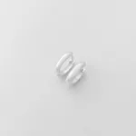Brinco argola lisa oval media tradicional prata 925 