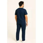 Calça Azul Marinho Gabardine Masculina - Pijama Cirúrgico Scrub