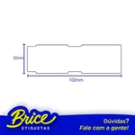 Etiqueta Destacavel Gap Central e Lateral - 100x30 - Couche Adesivo - 1 Carreira - Amarelo Pack 6 Rolos u