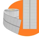 Etiqueta Duas Carreira - 50x30 - Papel Termico - 2 Carreiras Pack 12 Rolos De 2728 Etiquetas