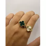 Anel Trevo Giratório Verde