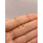 Brinco Infantil Estrela e Zircônia
