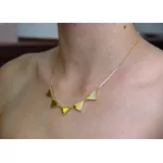 Colar com Triângulos 40cm + Extensor
