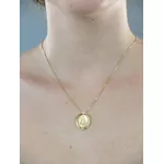 Colar Nossa Senhora Aparecida Medalha Giratória 45cm