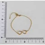 Pulseira Feminina Infinito 17cm + Extensor