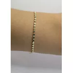 Pulseira Bolinhas Achatadas 15+5cm